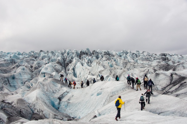 Glacier hike, Iceland